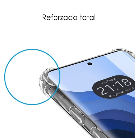 Funda Silicona Antigolpes Transparente para Motorola Edge 40 Neo 5G
