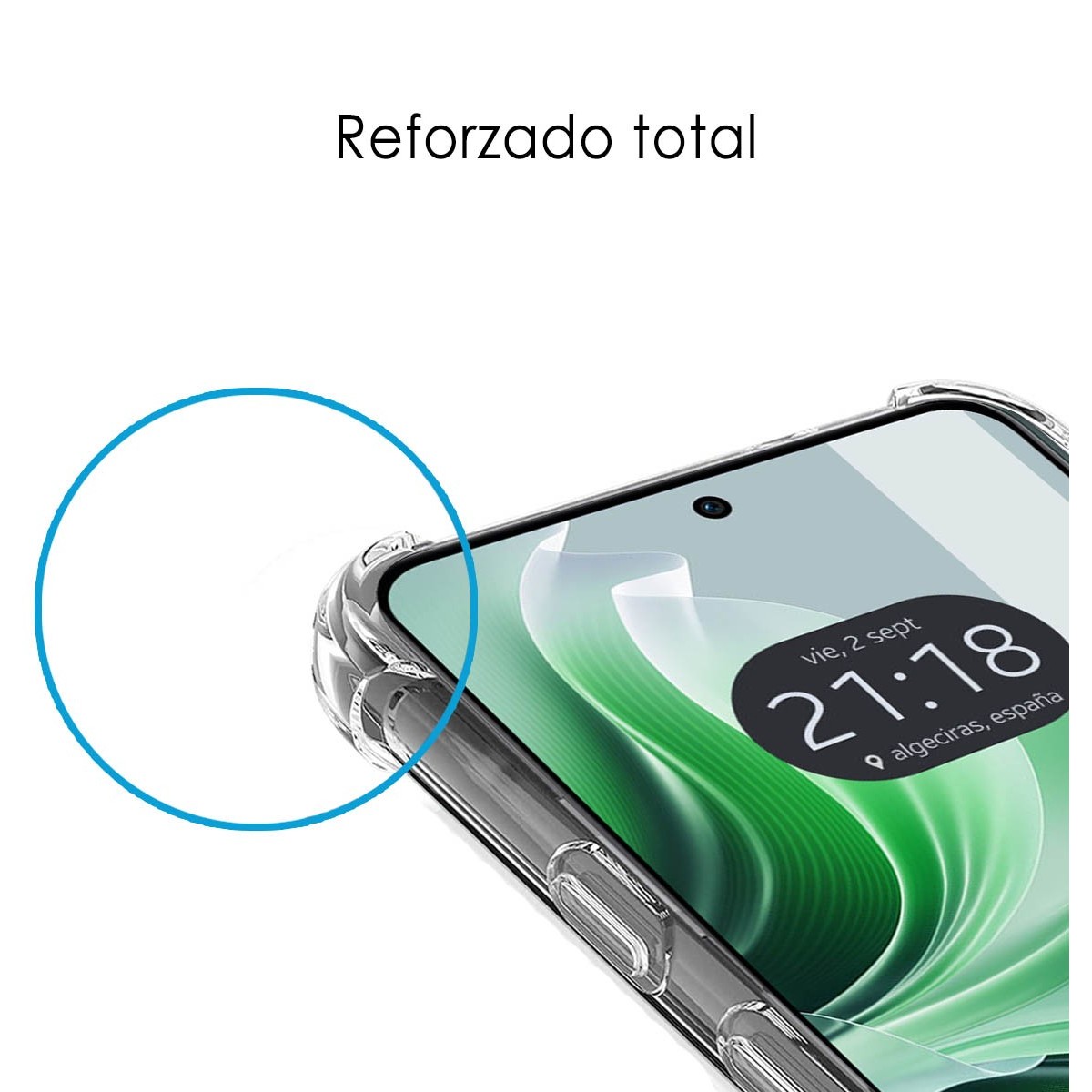 Funda Silicona Antigolpes Transparente para Oppo Reno 11F 5G