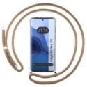 Funda Colgante Transparente para Motorola Edge 40 Neo 5G con Cordon Camel