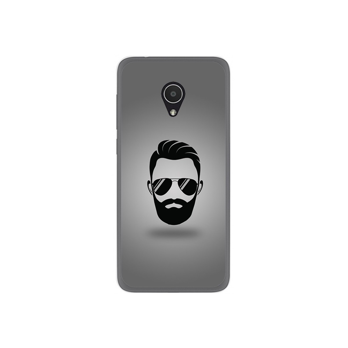 Funda Gel Tpu para Alcatel 1X Diseño Barba Dibujos