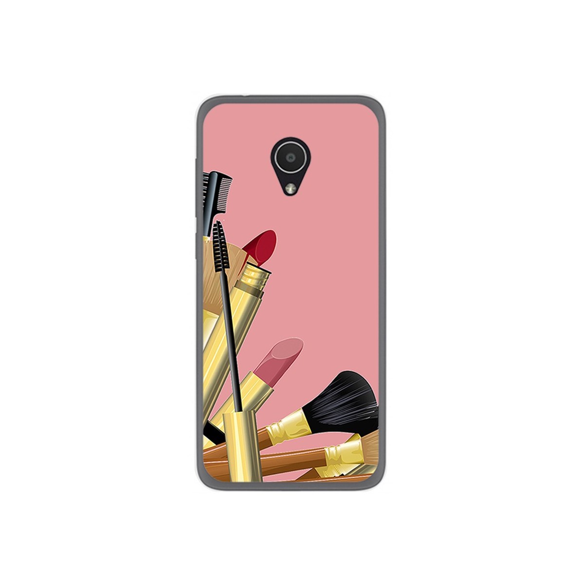 Funda Gel Tpu para Alcatel 1X Diseño Brochas Dibujos