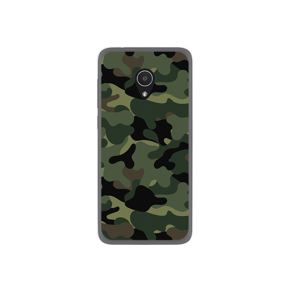 Funda Gel Tpu para Alcatel 1X Diseño Camuflaje Dibujos