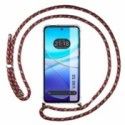 Funda Colgante Transparente para Vivo V40 SE 5G con Cordon Rosa / Dorado