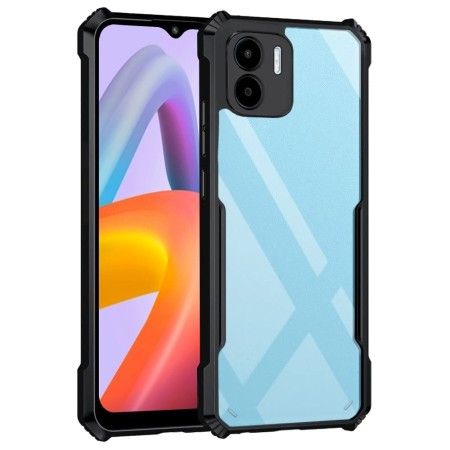 Funda Transparente Reforzada con Borde Negro para Xiaomi Redmi A1