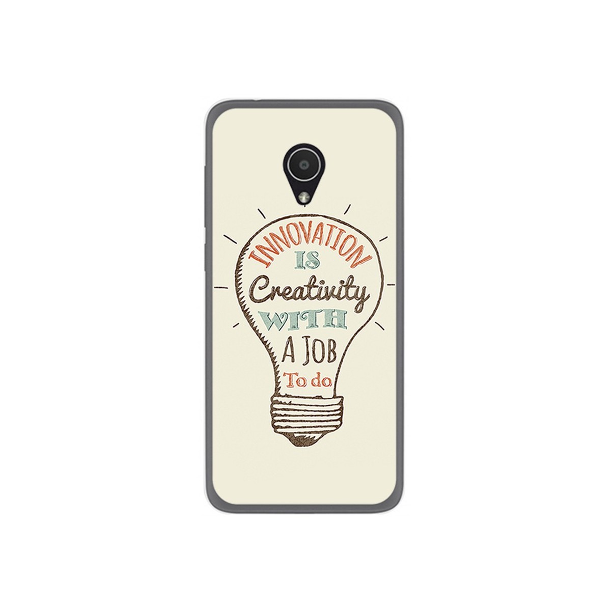 Funda Gel Tpu para Alcatel 1X Diseño Creativity Dibujos