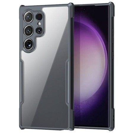 Funda Transparente Reforzada con Borde Negro para Samsung Galaxy S24 Ultra 5G