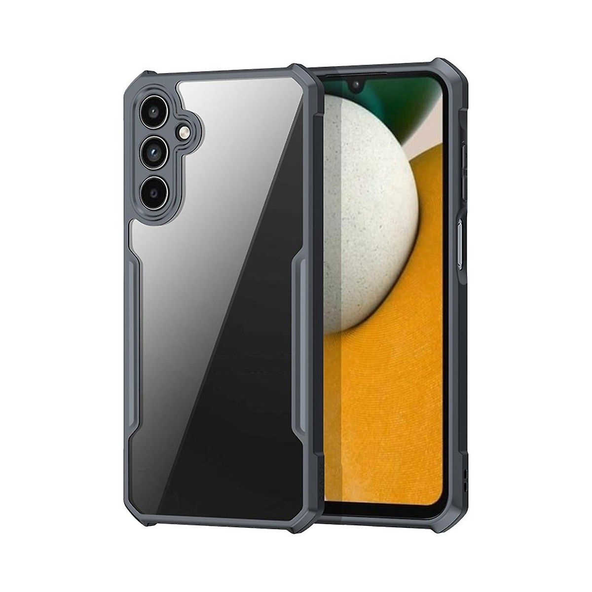 Funda Transparente Reforzada con Borde Negro para Samsung Galaxy A15 4G / 5G