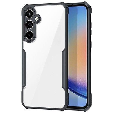 Funda Transparente Reforzada con Borde Negro para Samsung Galaxy A35 5G
