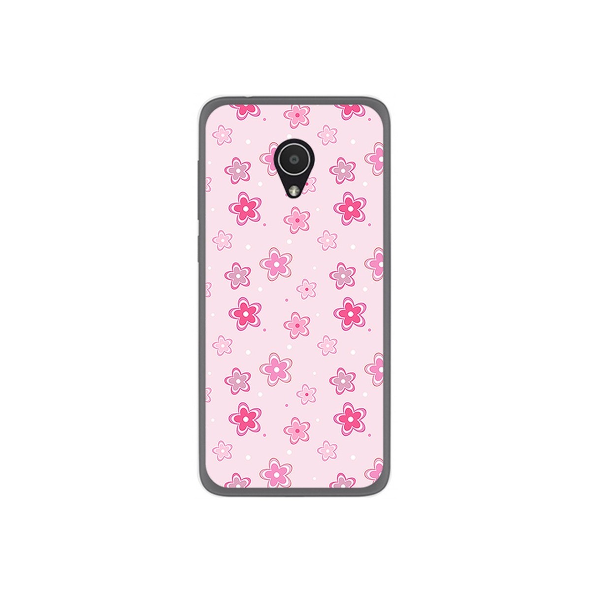 Funda Gel Tpu para Alcatel 1X Diseño Flores Dibujos