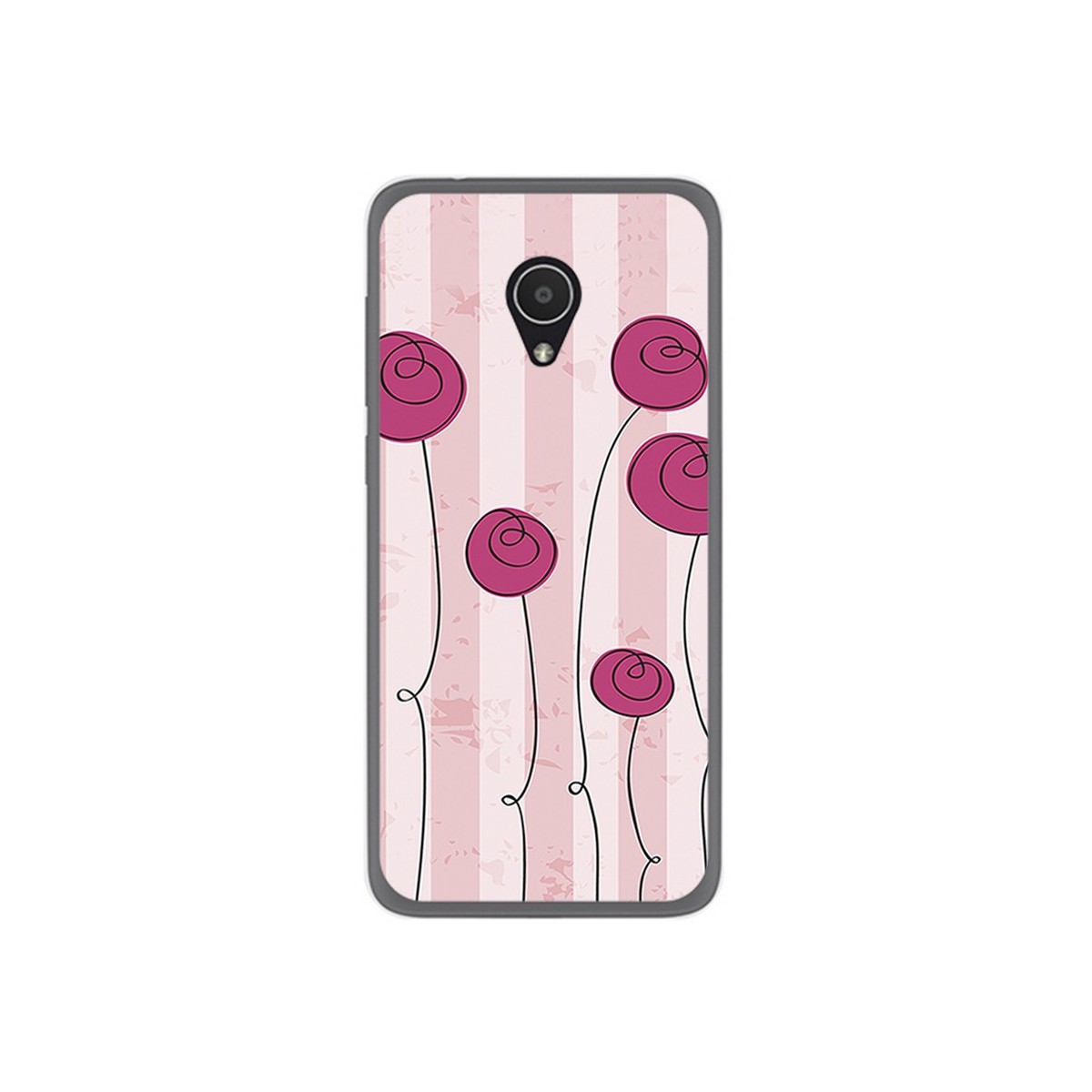Funda Gel Tpu para Alcatel 1X Diseño Flores Vintage Dibujos