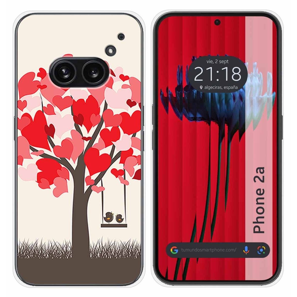 Funda Silicona para Nothing Phone 2a 5G diseño Pajaritos Dibujos