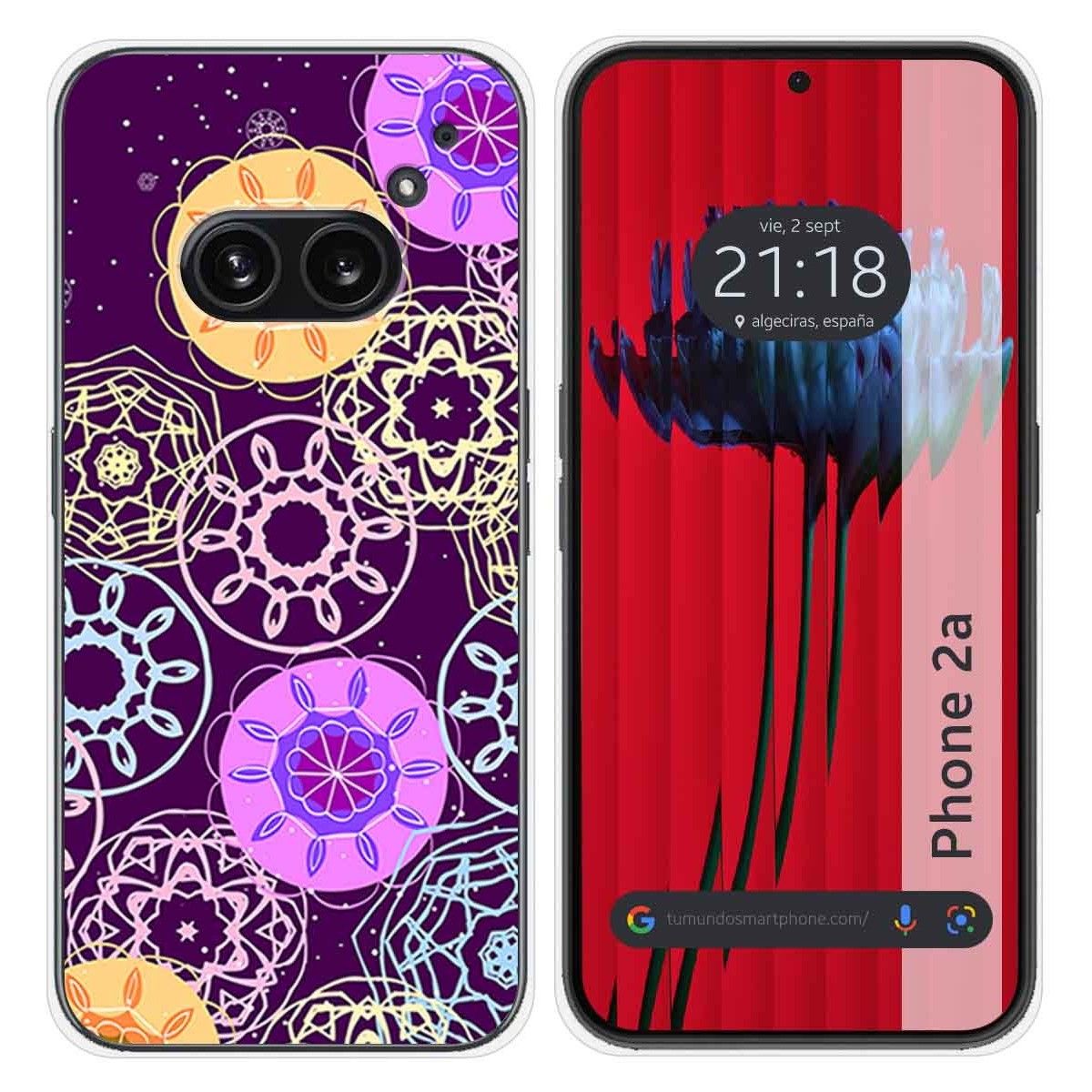 Funda Silicona para Nothing Phone 2a 5G diseño Radial Dibujos