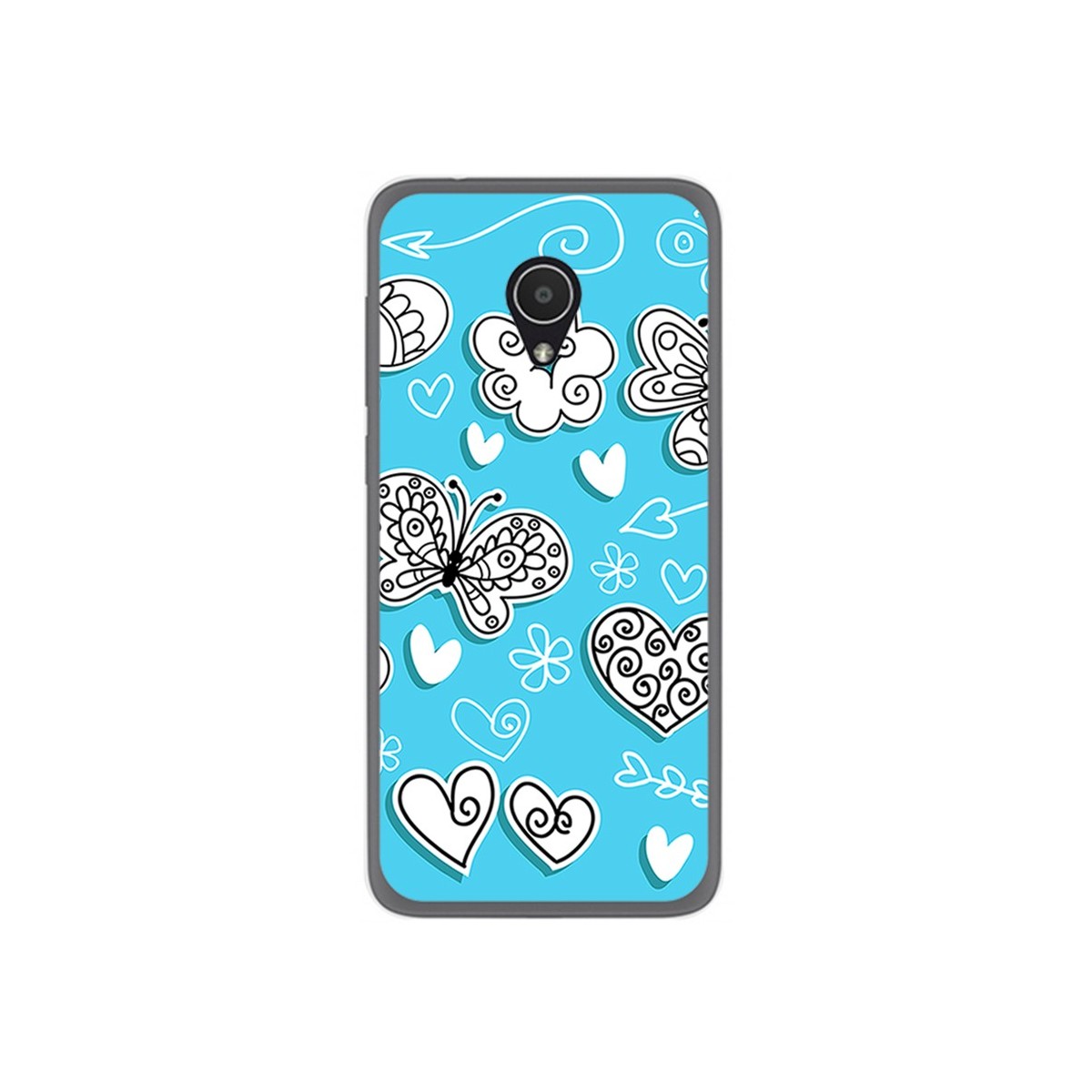 Funda Gel Tpu para Alcatel 1X Diseño Mariposas Dibujos