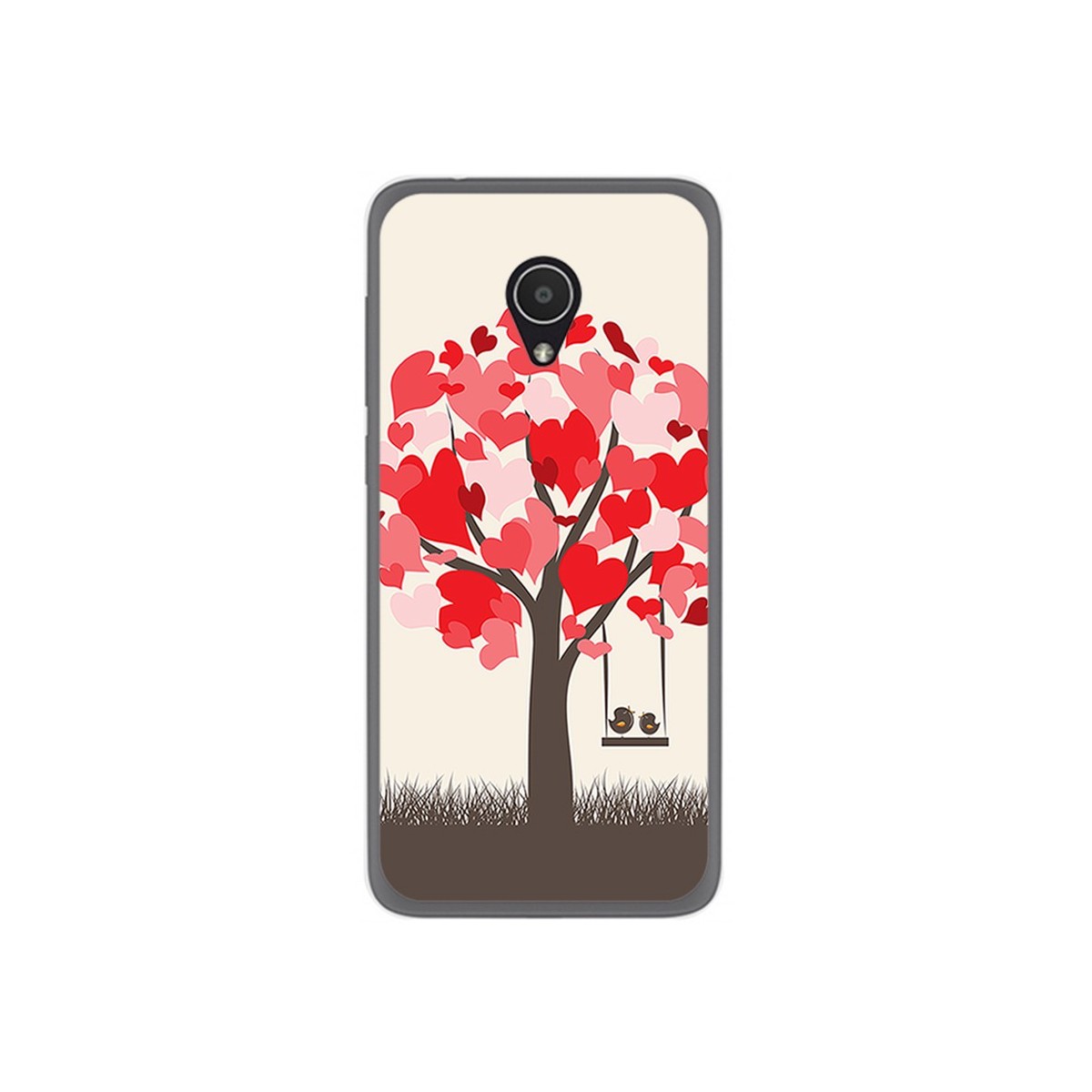 Funda Gel Tpu para Alcatel 1X Diseño Pajaritos Dibujos