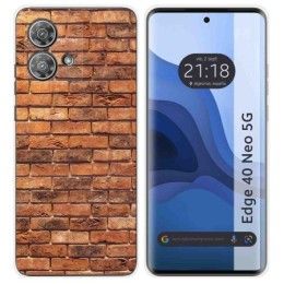 Funda Silicona para Motorola Edge 40 Neo 5G diseño Ladrillo 04 Dibujos