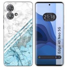 Funda Silicona para Motorola Edge 40 Neo 5G diseño Mármol 02 Dibujos