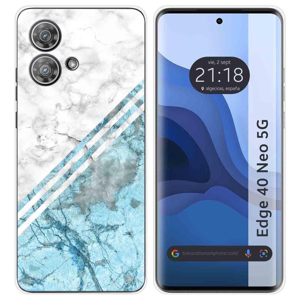 Funda Silicona para Motorola Edge 40 Neo 5G diseño Mármol 02 Dibujos