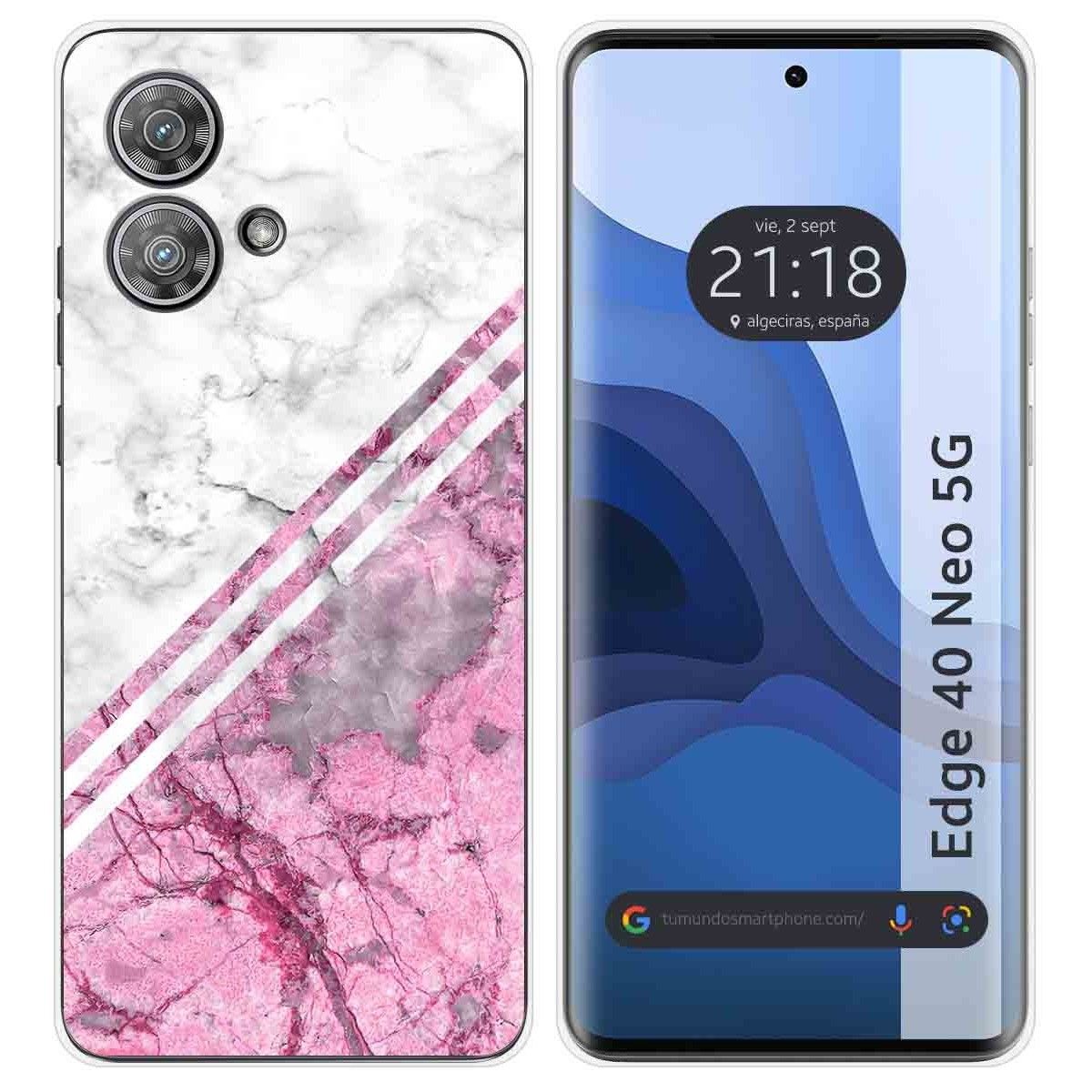 Funda Silicona para Motorola Edge 40 Neo 5G diseño Mármol 03 Dibujos
