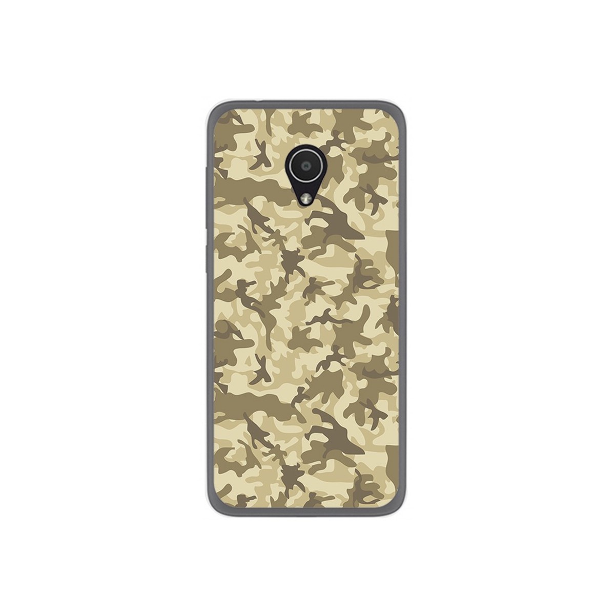 Funda Gel Tpu para Alcatel 1X Diseño Sand Camuflaje Dibujos