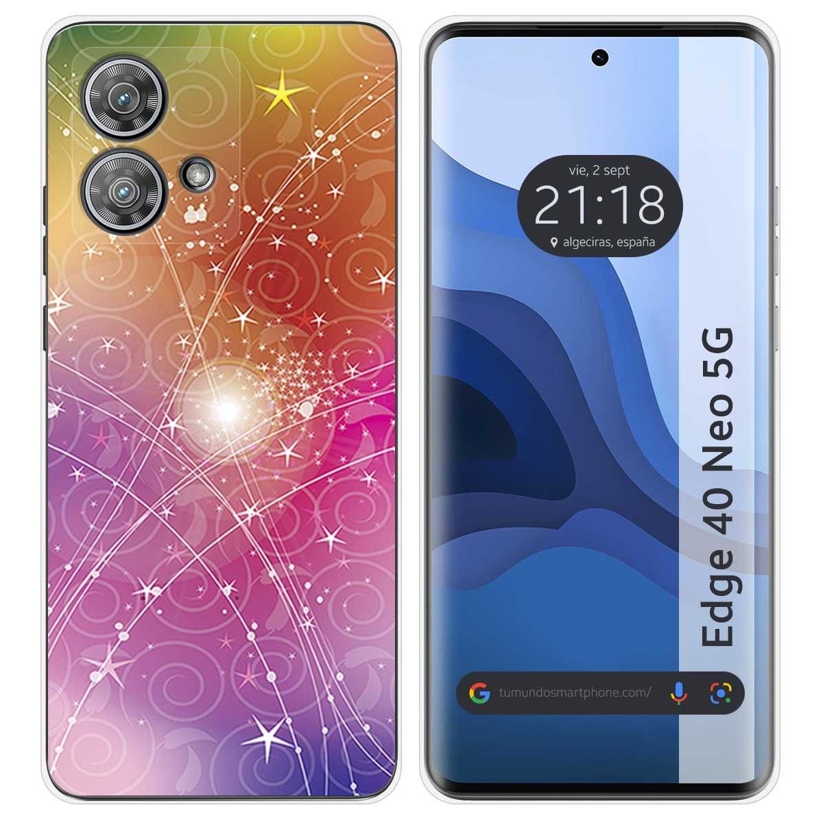 Funda Silicona para Motorola Edge 40 Neo 5G diseño Abstracto Dibujos