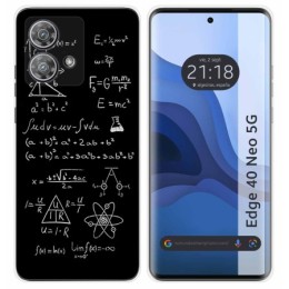 Funda Silicona para Motorola Edge 40 Neo 5G diseño Formulas Dibujos