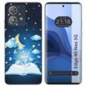 Funda Silicona para Motorola Edge 40 Neo 5G diseño Libro Cuentos Dibujos