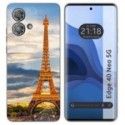 Funda Silicona para Motorola Edge 40 Neo 5G diseño Paris Dibujos