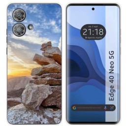 Funda Silicona para Motorola Edge 40 Neo 5G diseño Sunset Dibujos