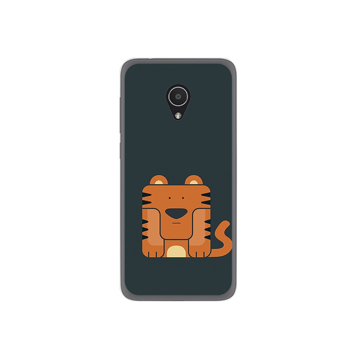 Funda Gel Tpu para Alcatel 1X Diseño Tigre Dibujos