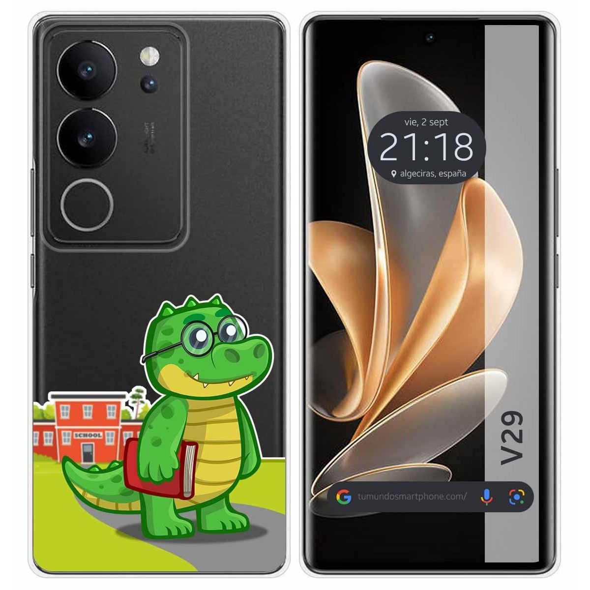 Funda Silicona Transparente para Vivo V29 5G diseño Coco Dibujos
