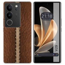Funda Silicona para Vivo V29 5G diseño Cuero 01 Dibujos