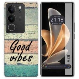 Funda Silicona para Vivo V29 5G diseño Madera 01 Dibujos