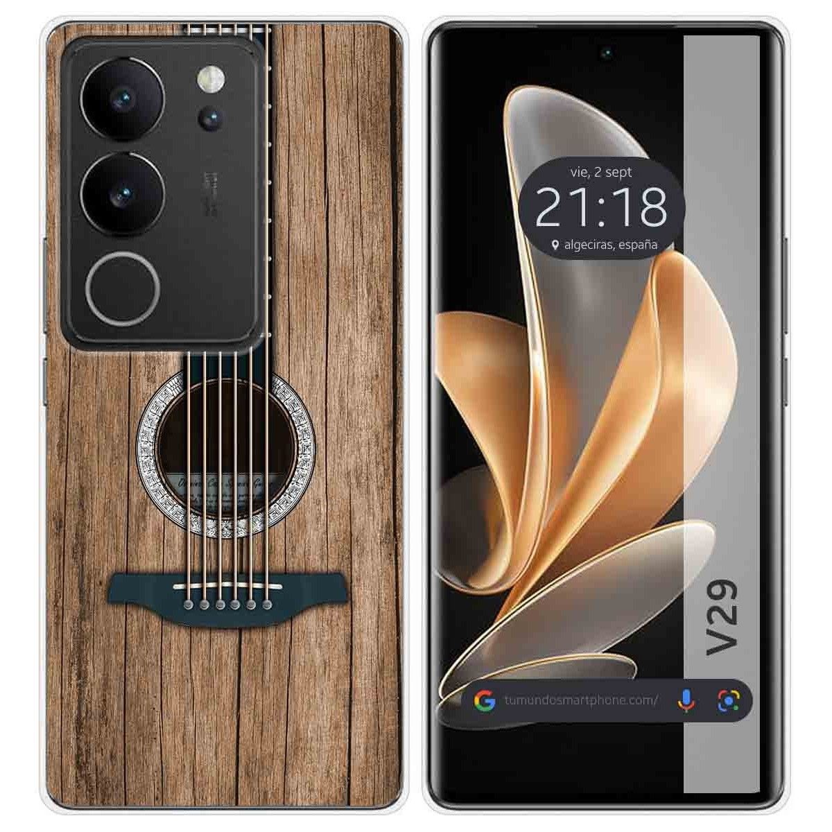 Funda Silicona para Vivo V29 5G diseño Madera 11 Dibujos