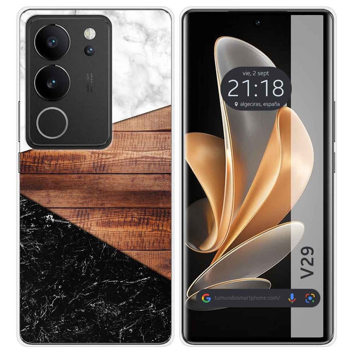 Funda Silicona para Vivo V29 5G diseño Mármol 11 Dibujos