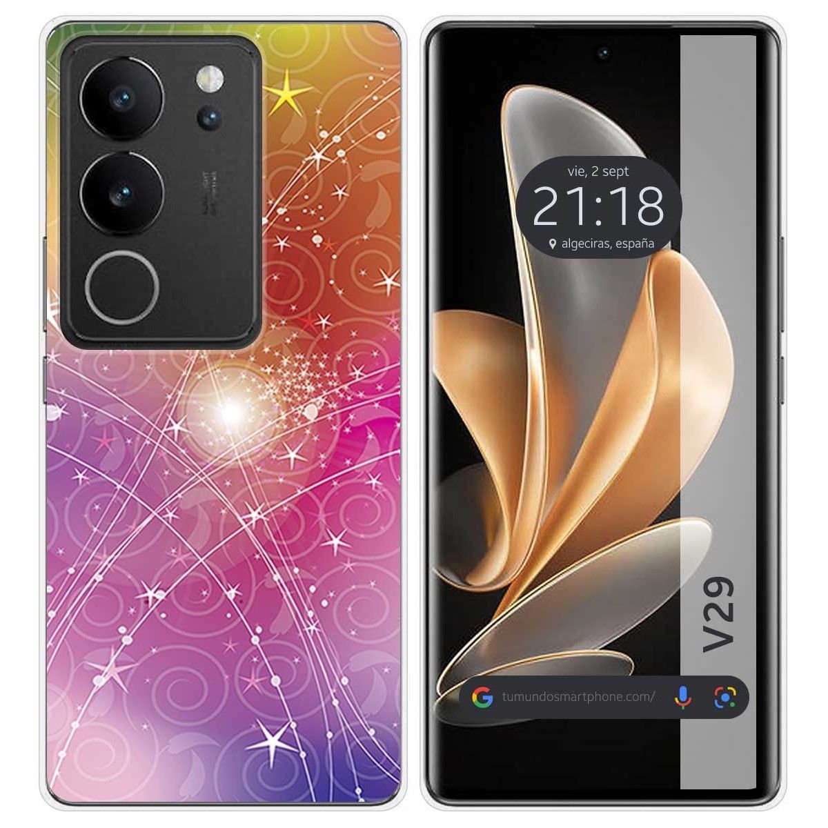 Funda Silicona para Vivo V29 5G diseño Abstracto Dibujos