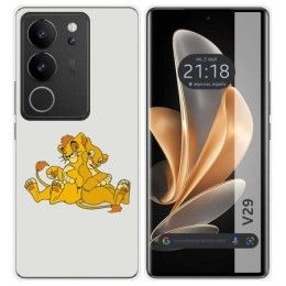 Funda Silicona para Vivo V29 5G diseño Leones Dibujos