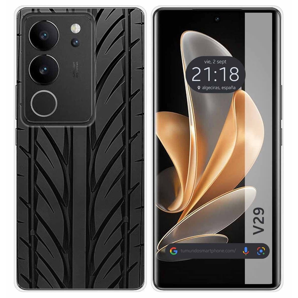 Funda Silicona para Vivo V29 5G diseño Neumatico Dibujos