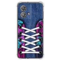 Funda Silicona Antigolpes para Motorola Edge 40 Neo 5G diseño Zapatillas 06 Dibujos