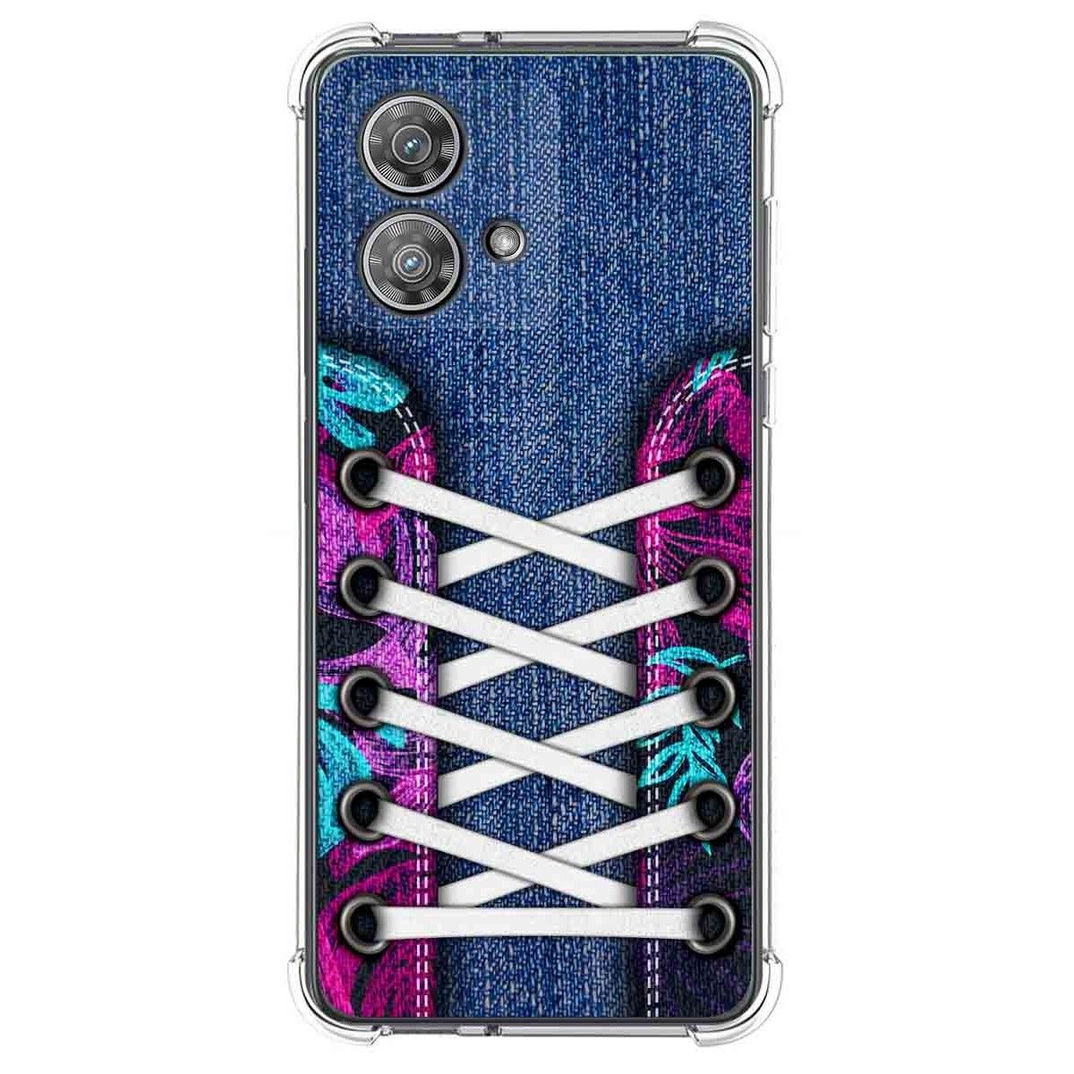 Funda Silicona Antigolpes para Motorola Edge 40 Neo 5G diseño Zapatillas 06 Dibujos