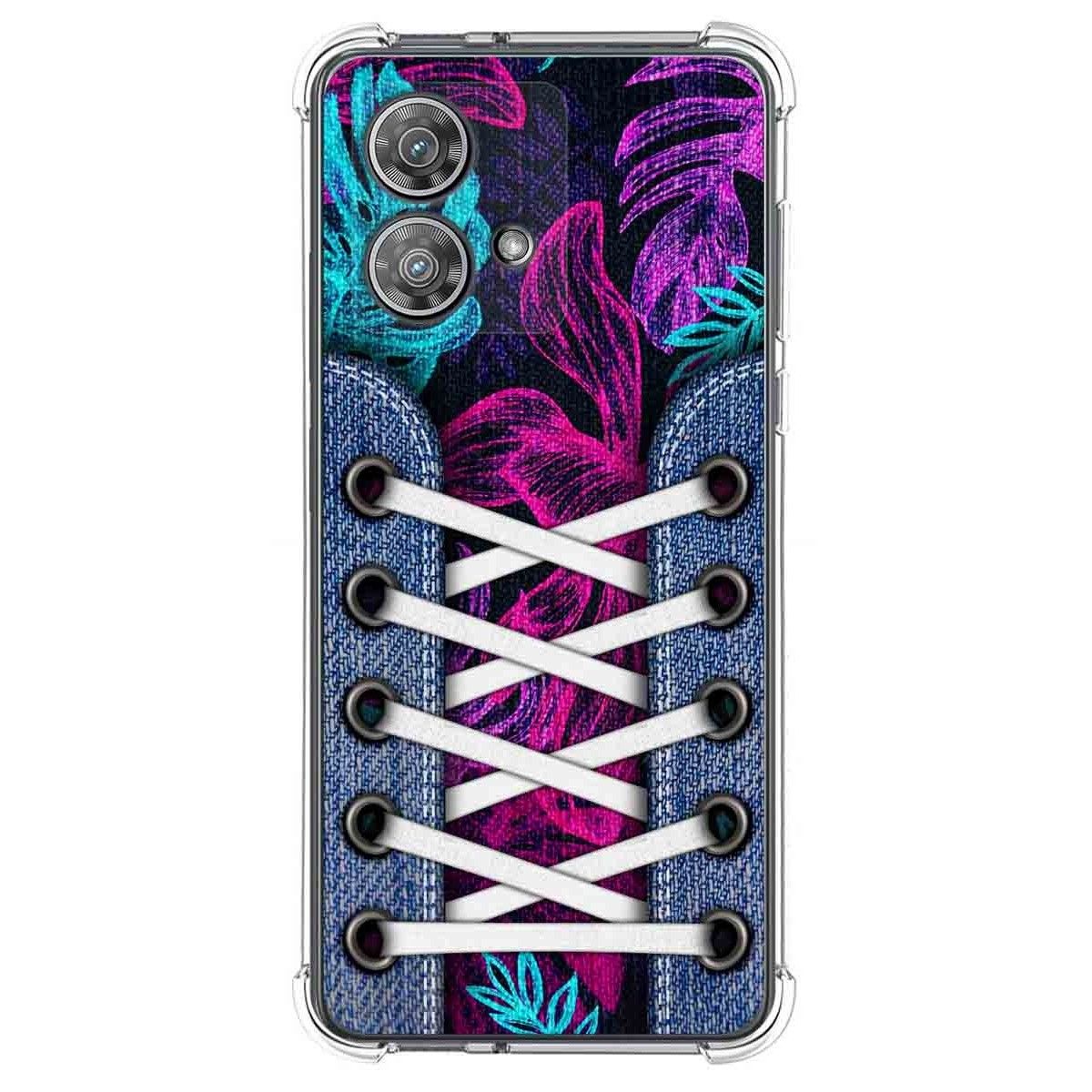 Funda Silicona Antigolpes para Motorola Edge 40 Neo 5G diseño Zapatillas 07 Dibujos