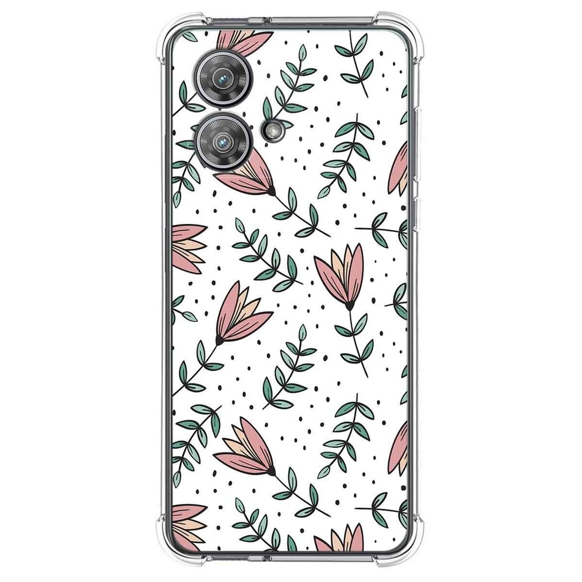 Funda Silicona Antigolpes para Motorola Edge 40 Neo 5G diseño Flores 01 Dibujos