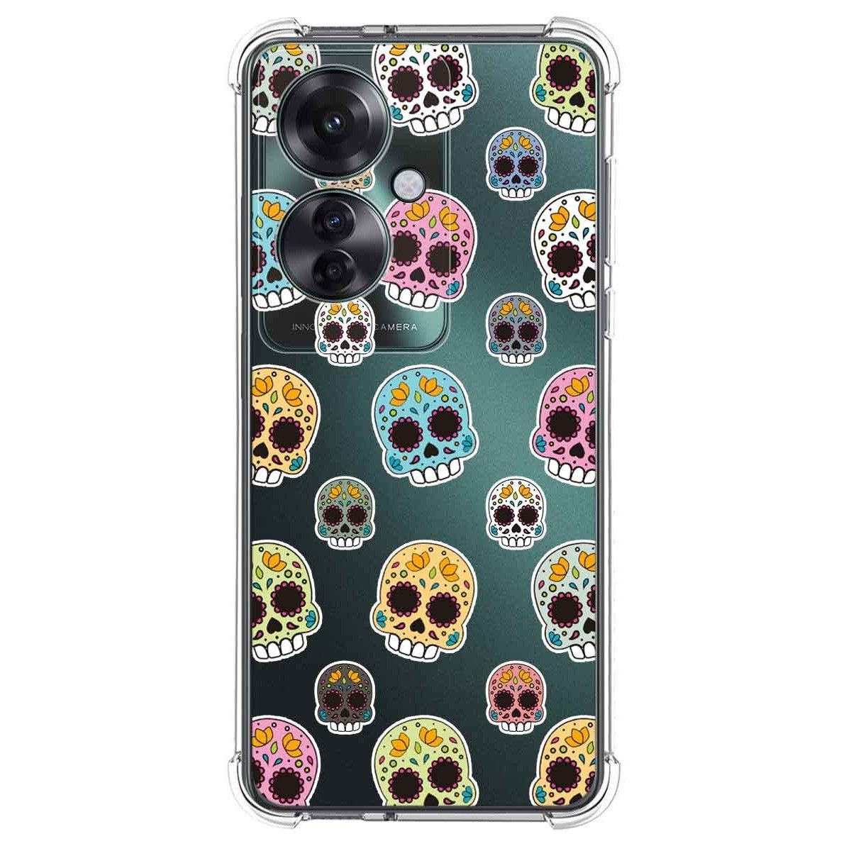 Funda Silicona Antigolpes para Oppo Reno 11F 5G diseño Catrina Dibujos