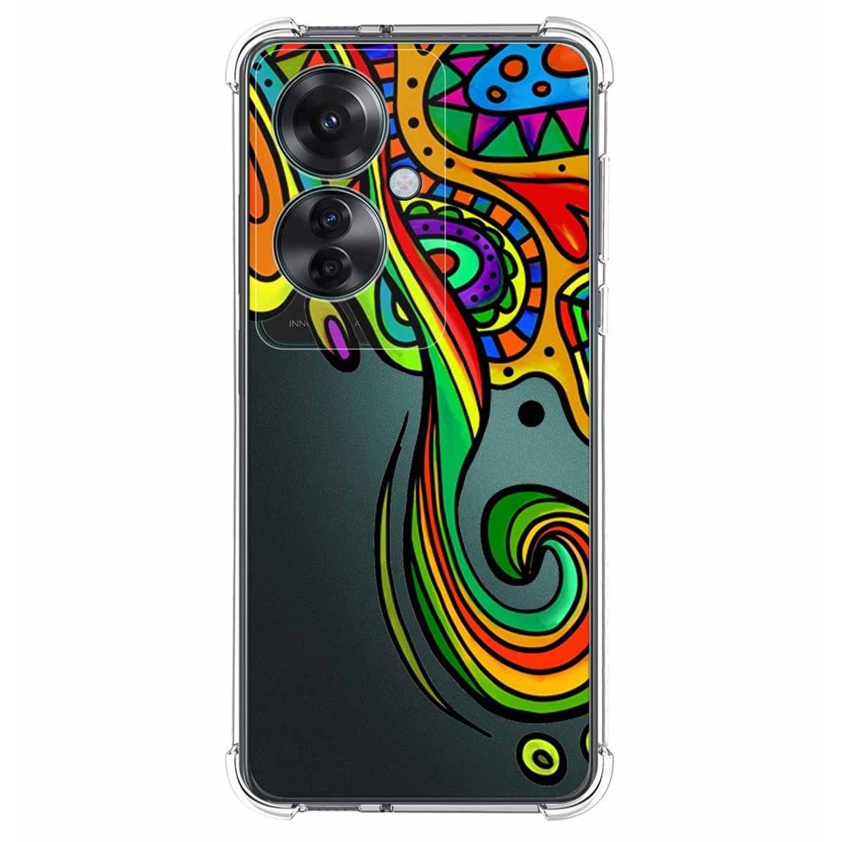 Funda Silicona Antigolpes para Oppo Reno 11F 5G diseño Colores Dibujos