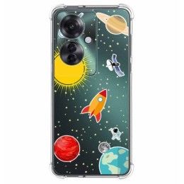 Funda Silicona Antigolpes para Oppo Reno 11F 5G diseño Espacio Dibujos