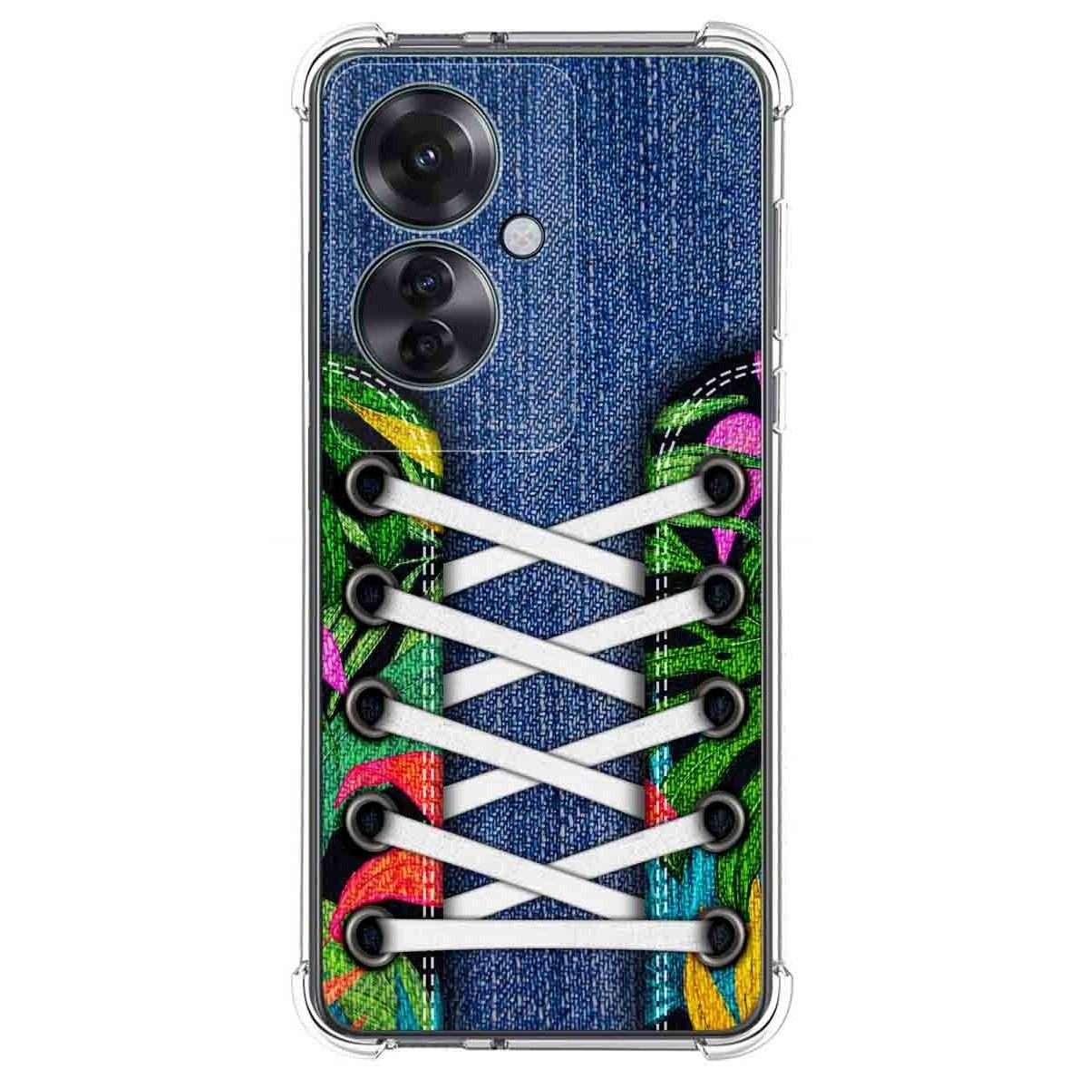 Funda Silicona Antigolpes para Oppo Reno 11F 5G diseño Zapatillas 13 Dibujos