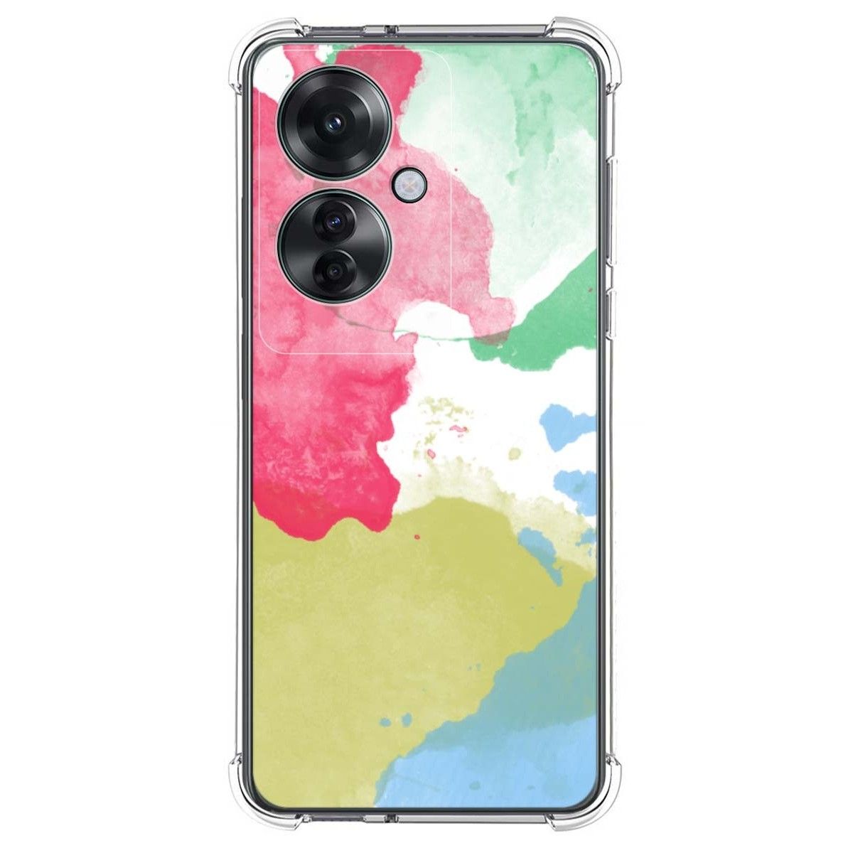Funda Silicona Antigolpes para Oppo Reno 11F 5G diseño Acuarela 02 Dibujos