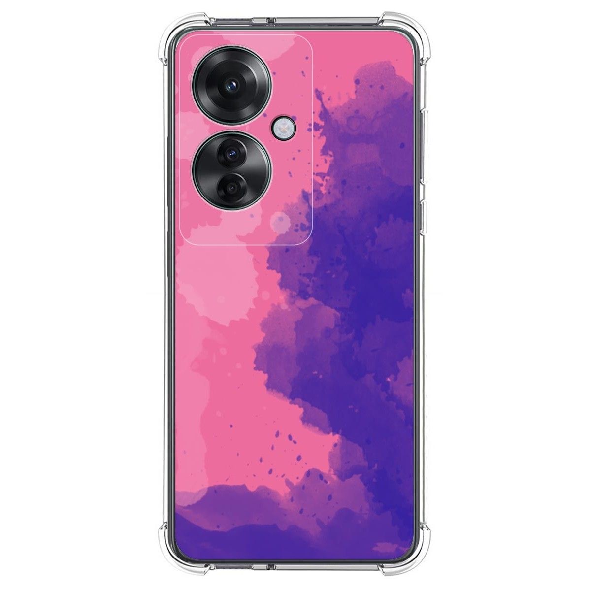 Funda Silicona Antigolpes para Oppo Reno 11F 5G diseño Acuarela 07 Dibujos