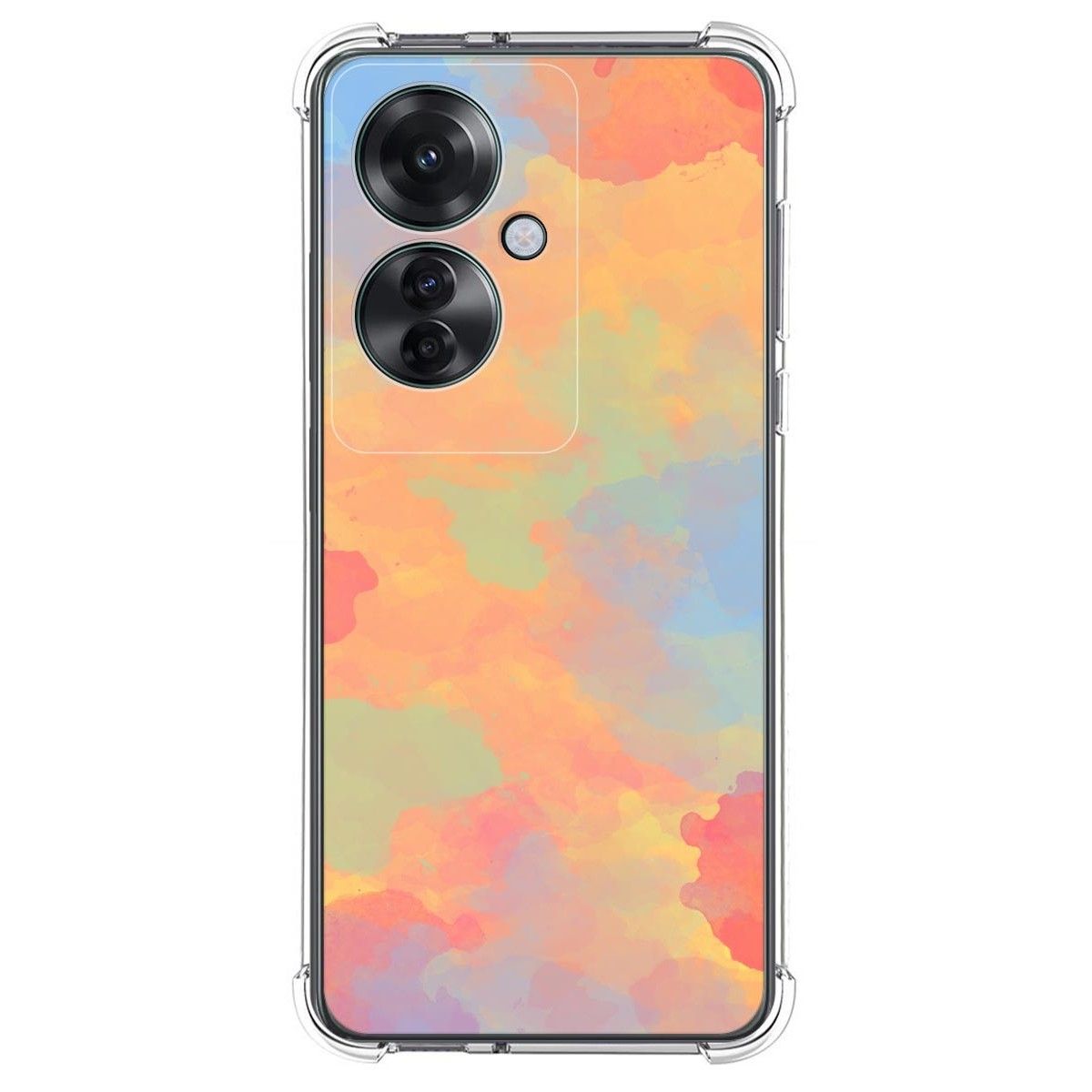 Funda Silicona Antigolpes para Oppo Reno 11F 5G diseño Acuarela 08 Dibujos