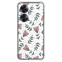 Funda Silicona Antigolpes para Oppo Reno 11F 5G diseño Flores 01 Dibujos