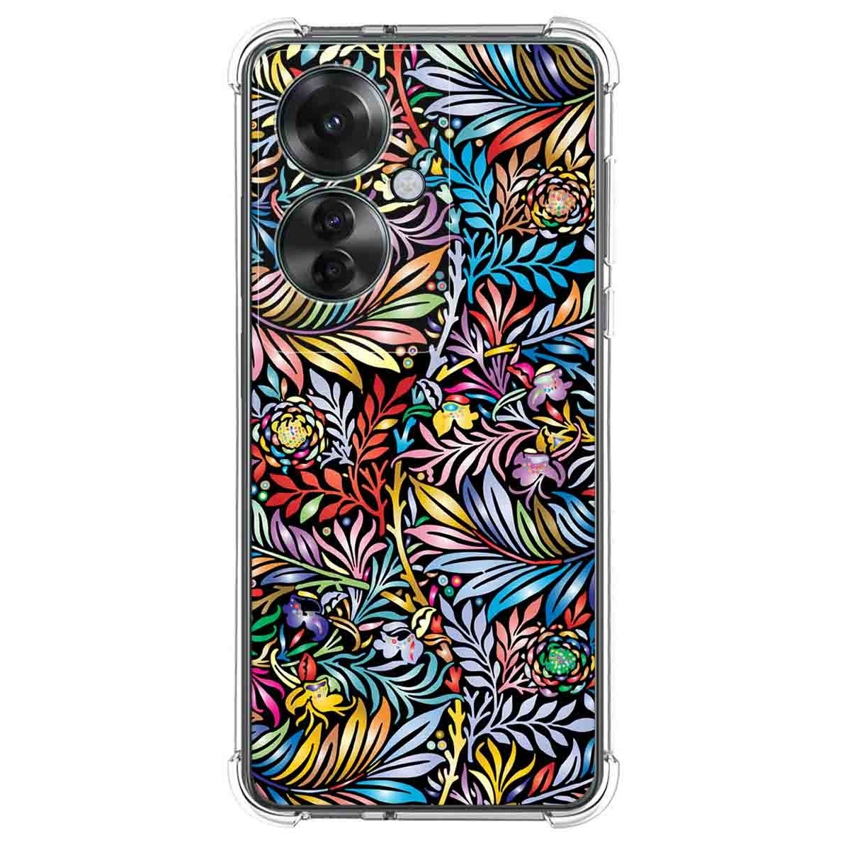 Funda Silicona Antigolpes para Oppo Reno 11F 5G diseño Flores 04 Dibujos
